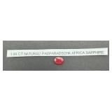 1.86 CT Natural Padparadscha Sapphire