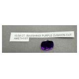 10.58 Ct Purple Cushion Cut Amethyst