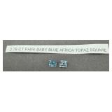 2.18 Ct Pair Blue Topaz Stones