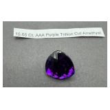 15.65 Ct Trillion Cut Amethyst