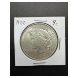 1922 Peace Silver Dollar Coin