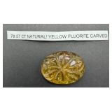 78.57 CT Natural Yellow Fluorite