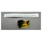 26.01 Ct AAA Golden Green Quartz