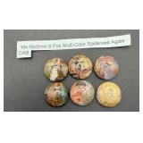 Multi-Color Spiderweb Agate Cabochons