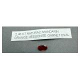 2.46 Ct Orange Hessonite Garnet
