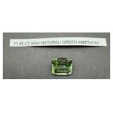 11.45 Ct Natural Green Amethyst