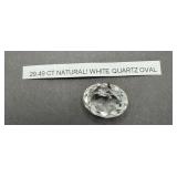 29.49 Ct Natural White Quartz