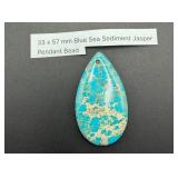 Blue Sea Sediment Jasper Pendant