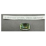 Natural 12.15 CT Green Amethyst