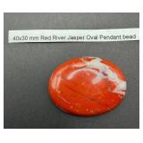 Red River Jasper Oval Pendant