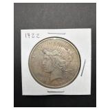 1922 Silver Peace Dollar Coin
