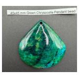 Green Chrysocolla Pendant Bead