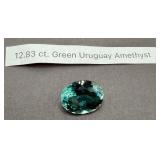 12.83 ct Green Uruguay Amethyst