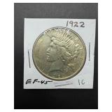 1922 Peace Silver Dollar