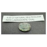 9.03 Ct Natural Labradorite Oval