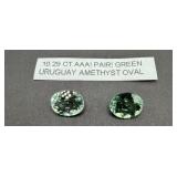 Pairi Green Amethyst Ovals