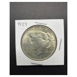 1924 Silver Peace Dollar Coin