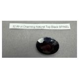 32.89 Ct Natural Black Spinel