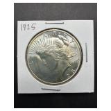 1925 Peace Silver Dollar Coin