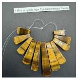 Tiger Eye Gem Pendant Beads Set