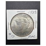 1923 Peace Silver Dollar Coin