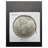 1922 Silver Peace Dollar Coin