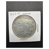 1922-D Peace Silver Dollar