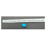 2.82 Ct Blue China Turquoise Cab