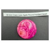 Crazy Lace Agate Pendant Bead