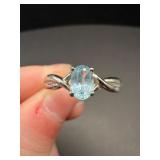 Sterling Silver Ring with Stone