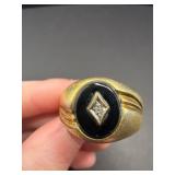 10k Yellow Gold Men's Ring