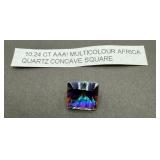 10.24 Ct Multicolor Quartz Gemstone