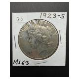 1923 Peace Silver Dollar Coin