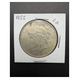 1922 Peace Silver Dollar Coin
