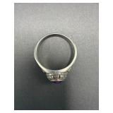 Men's 2004 Class Ring with Blue Stone