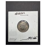 1977 P Roosevelt Dime MS65