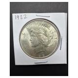 1922 US Peace Silver Dollar