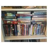 Collection of DVDs and VHS