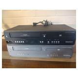 2 Magnavox DVD/ VCR Combo Players