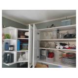 Contents of 3 Upper Cabinets - Read Details