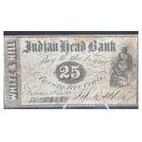 1862 Indian Head Bank Note