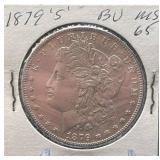 1879-S Morgan Silver Dollar BU MS 65