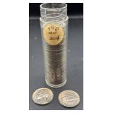 Roll of 1959-D Jefferson Nickels BU