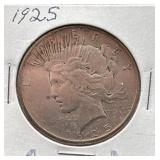 1925 Peace Silver Dollar Coin
