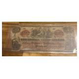 1861 Confederate $20 Note