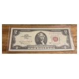1963 $2 United States Red Seal Note