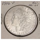 1896-P Morgan Silver Dollar BU MS65