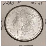 1880-S Morgan Silver Dollar MS65