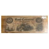 $50 Note From Bank of Commerce in Savannah GA