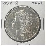 1878-S Morgan Dollar MS64